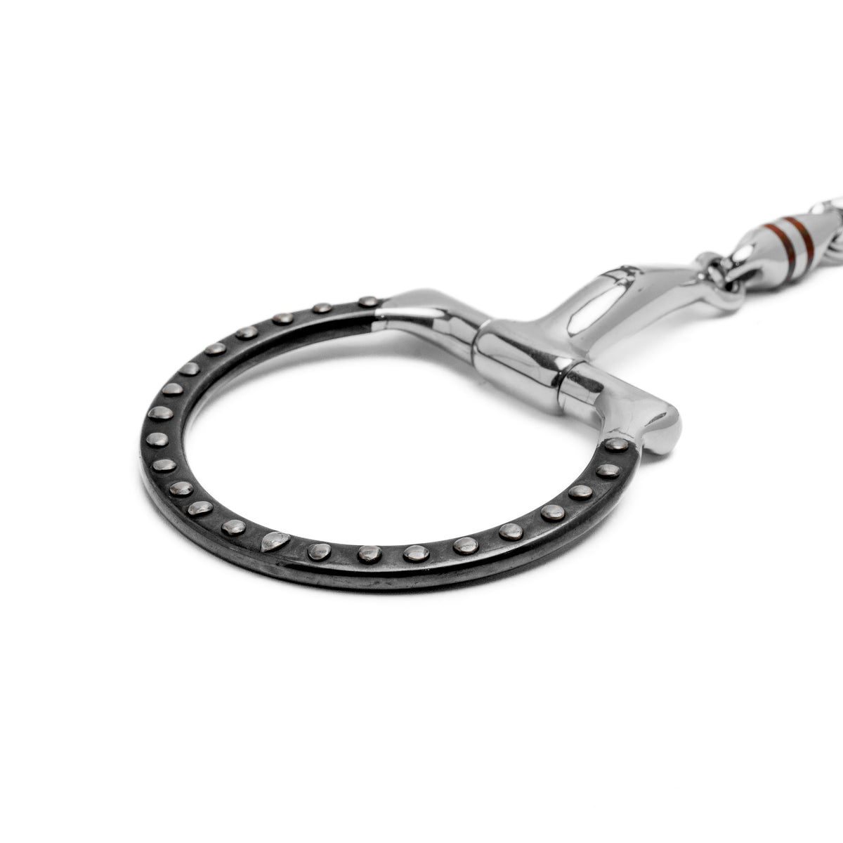 Western D Ring Copper Inlaid Peanut Lozenge