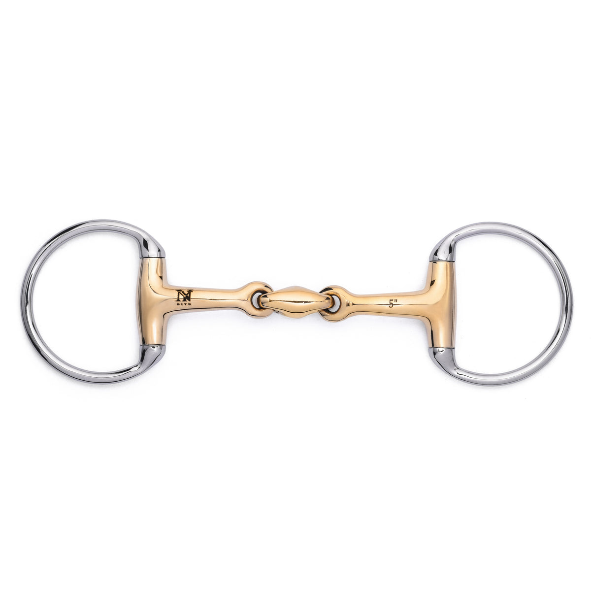 Eggbutt Ring Snaffle German Silver Jointed Lozenge