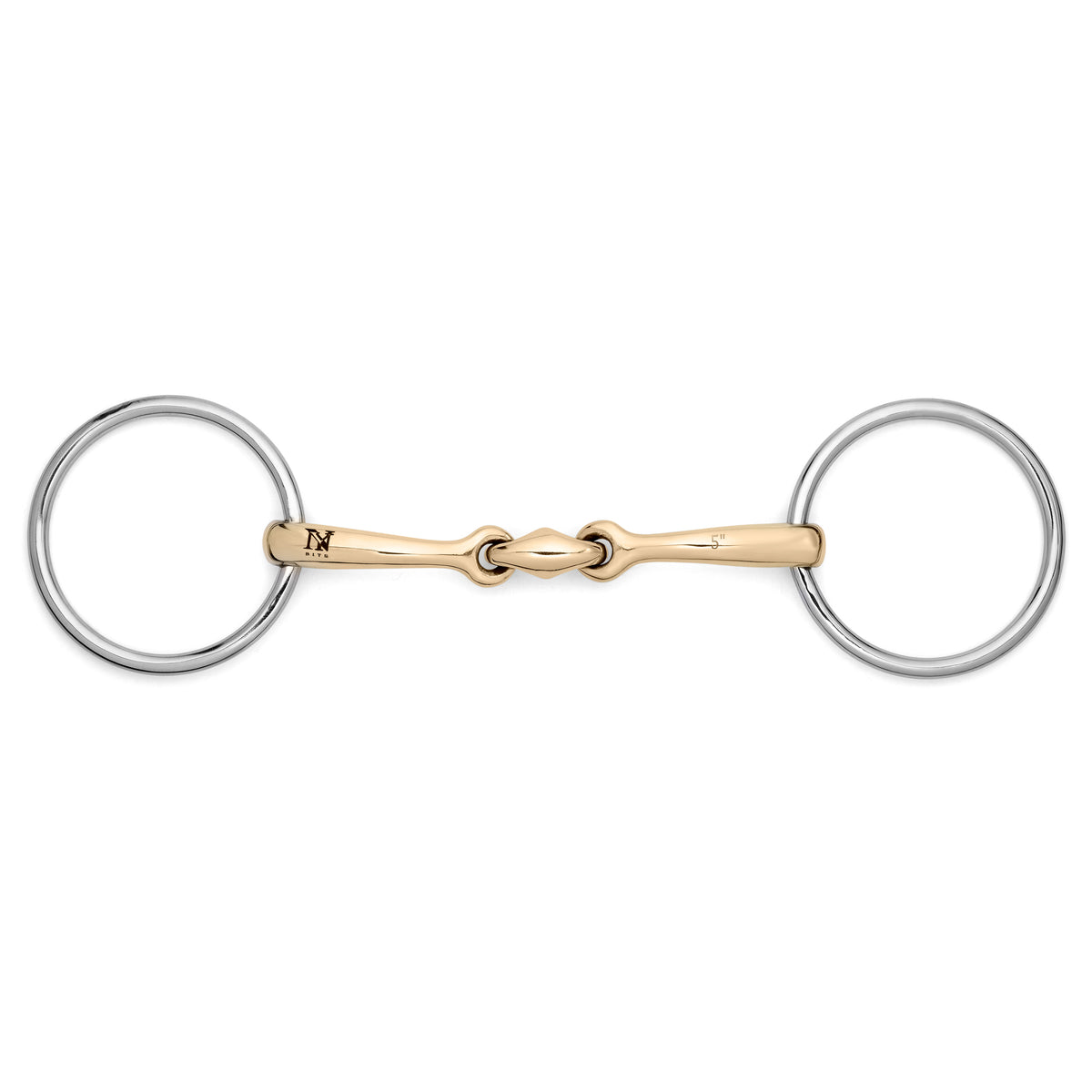 Loose Ring German Silver Double Jointed Snaffle