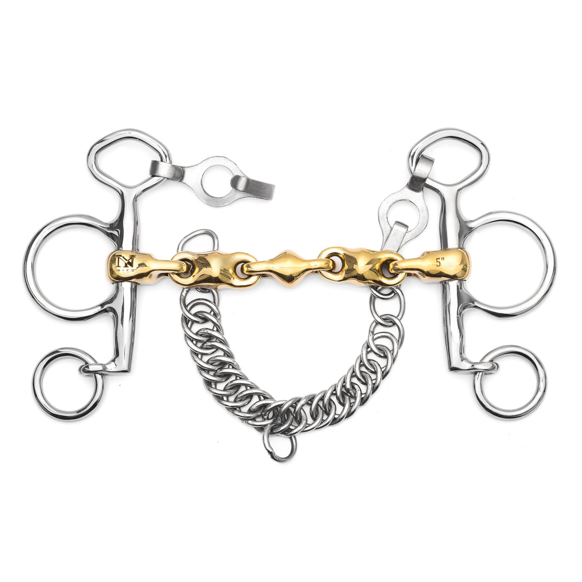 Pelham German Silver Multi Link Waterford Jointed Bit